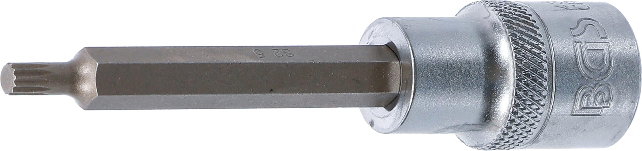 BGS 4359 | Bit Socket | length 100 mm | 12.5 mm (1/2") Drive | Spline (for XZN) | M5