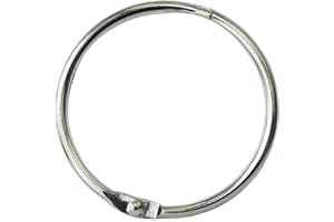 GOTOONE Book Binder Rings 2 Inch Office Loose Leaf Ring（20 Pack） Nickel Plated Silver
