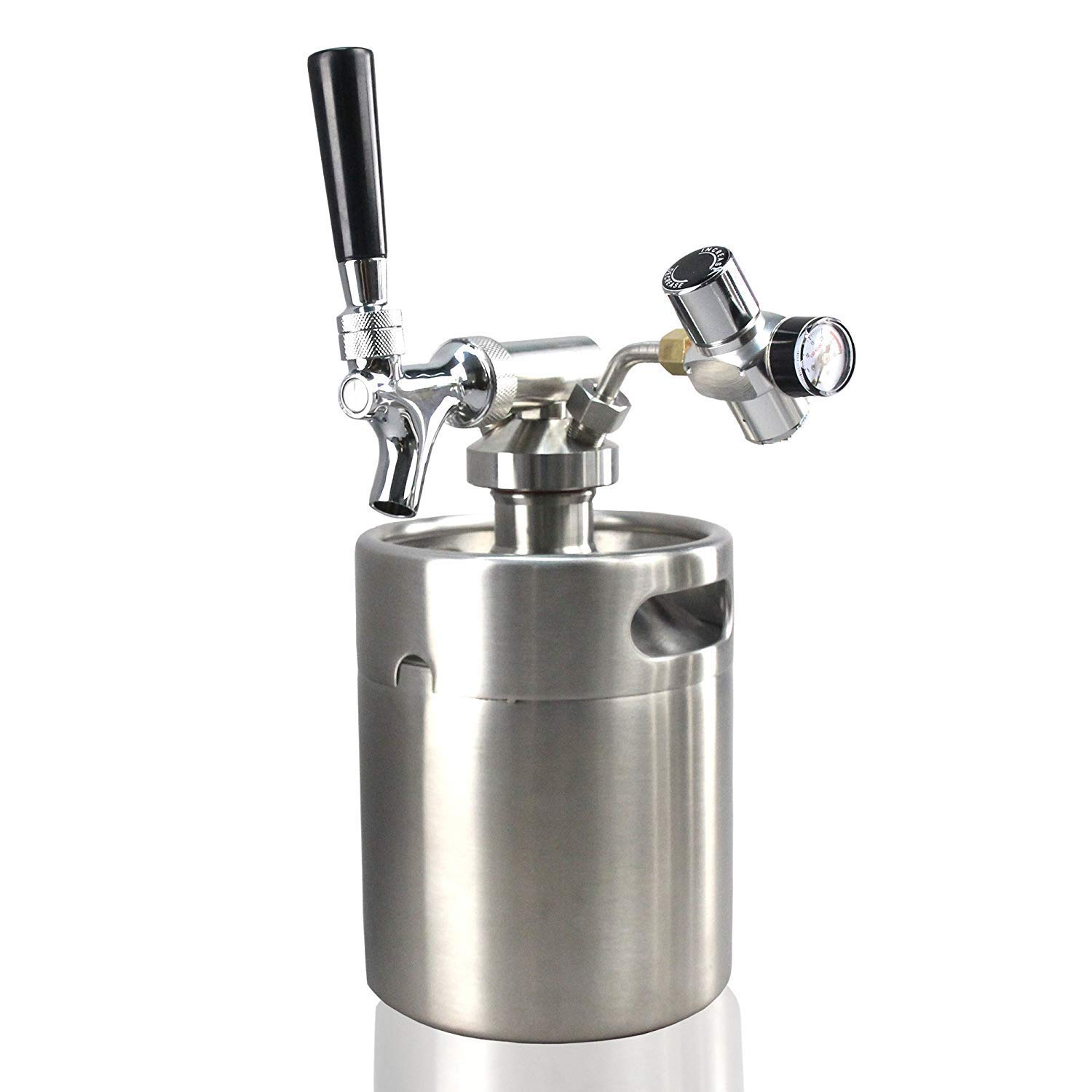 Buy NutriChef Pressurized Growler Tap System Stainless Steel Mini Keg