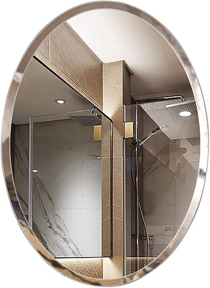 WEHOLY Wand-Kosmetikspiegel Badezimmerspiegel Wand-Kosmetikspiegel Oval