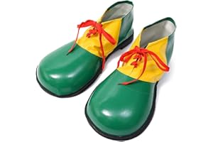 MizHome Unisex Adult Jumbo Large Clown Shoes Deluxe Halloween Costume Accessories, One Size