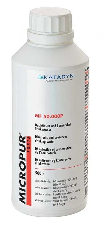 Katadyn Micropur , MF 50.000p, 500 g de Agua más Limpia: Amazon.es ...