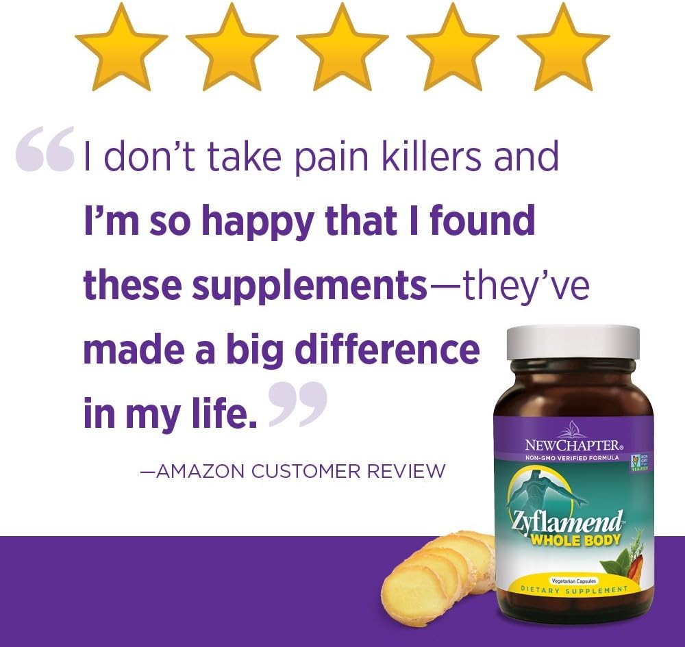 New Chapter Multi-Herbal + Joint Supplement, Zyflamend Whole Body for Healthy Inflammation Response: Health & Personal Care