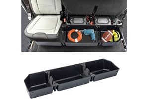 MAXDOM LLC MAXDOM Under Seat Storage Fit for (2015-2024) F150 SuperCrew Cab & Crew Cab (2017-2024) F250 F350 F450 F550 Rear Underseat Organizer Box