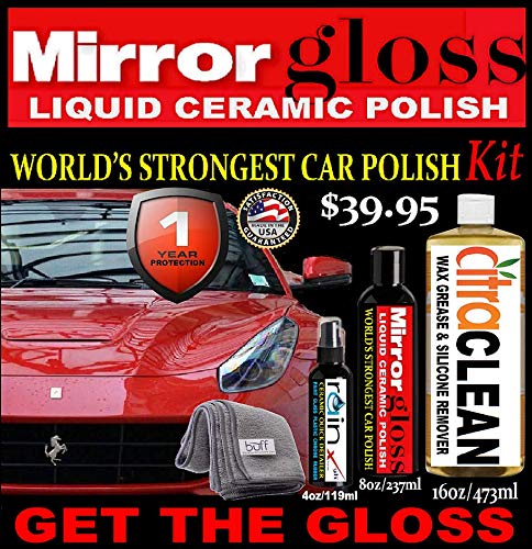 Xtreme Nano 9H CAR Polish Synthetic Wax Mirror Gloss Shine Hydrophobic SELF-Cleaning Paint SEALANT KIT