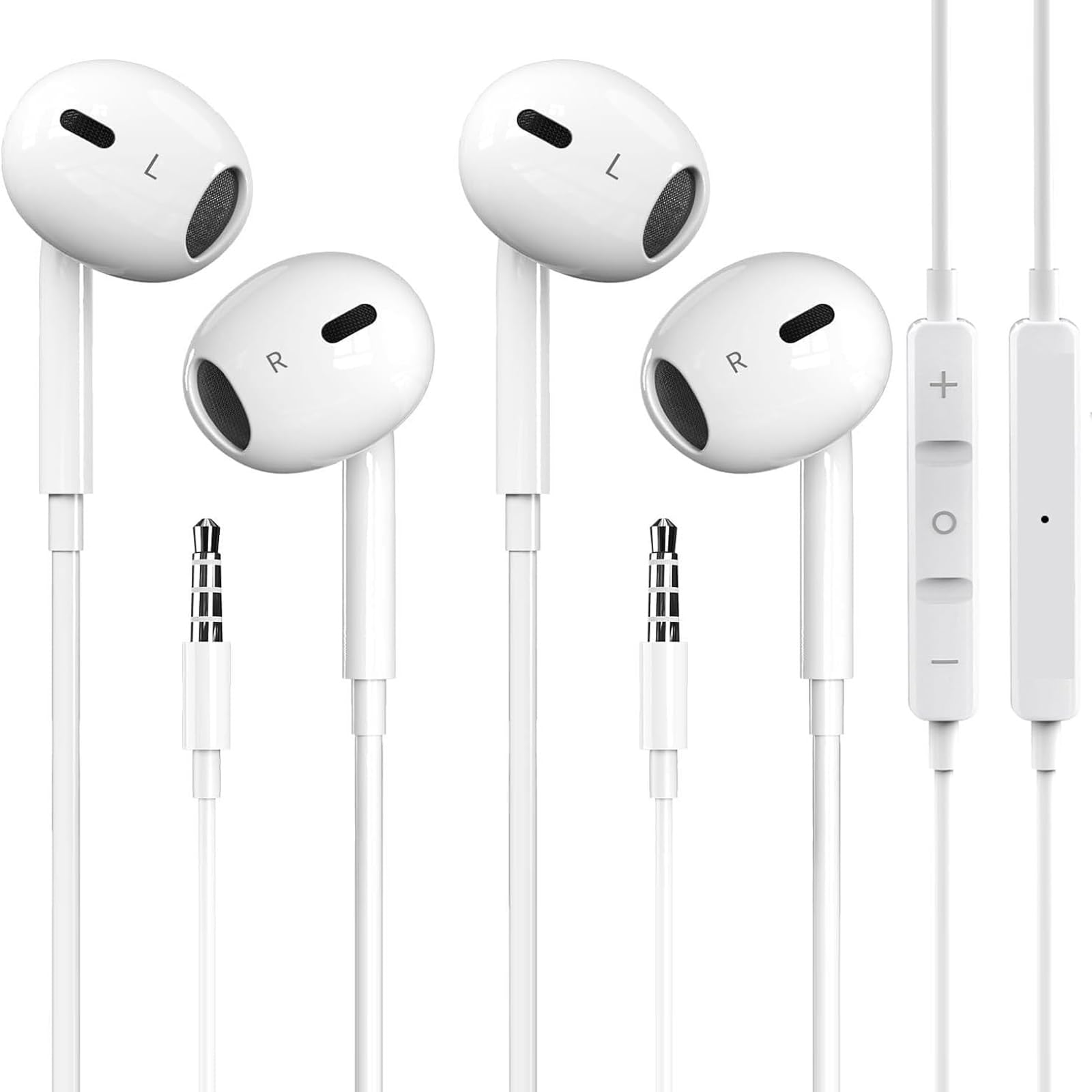 Photo 1 of GAXIWILO 2 Packs for iPhone Earbuds Wired Headphones Earphones with 3.5mm Wired [MFi Certified] with Mic, Volume Control Support for iPhone,iPad,iPod,Computer,MP3/4,Android Most 3.5mm Audio Devices