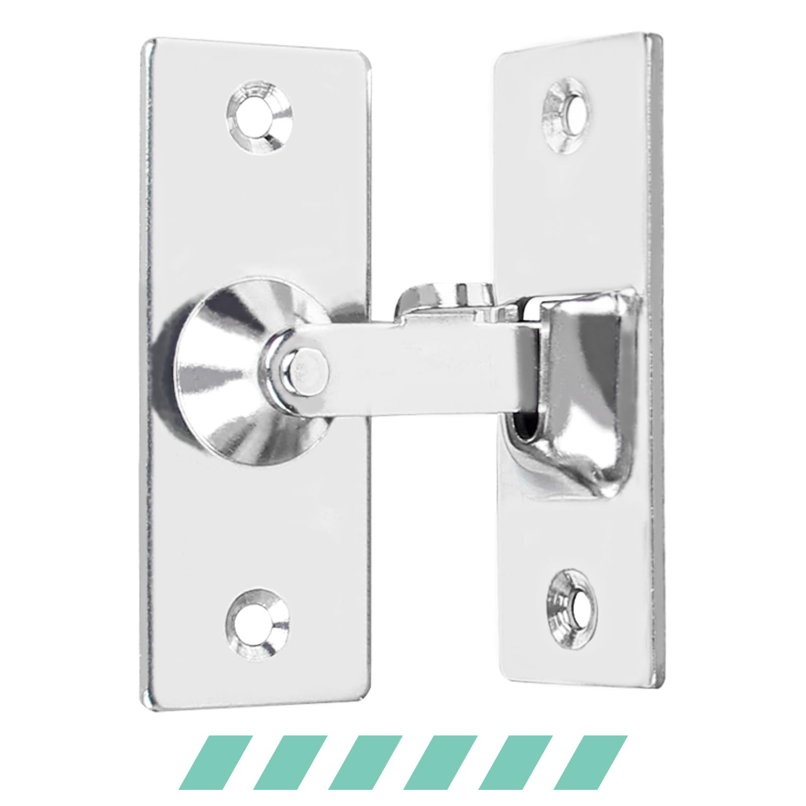 WANLIAN Upgrade Size Sliding Door Lock 90 Degree Door Latch Screen Door Latch Pocket Door Latch — image 1