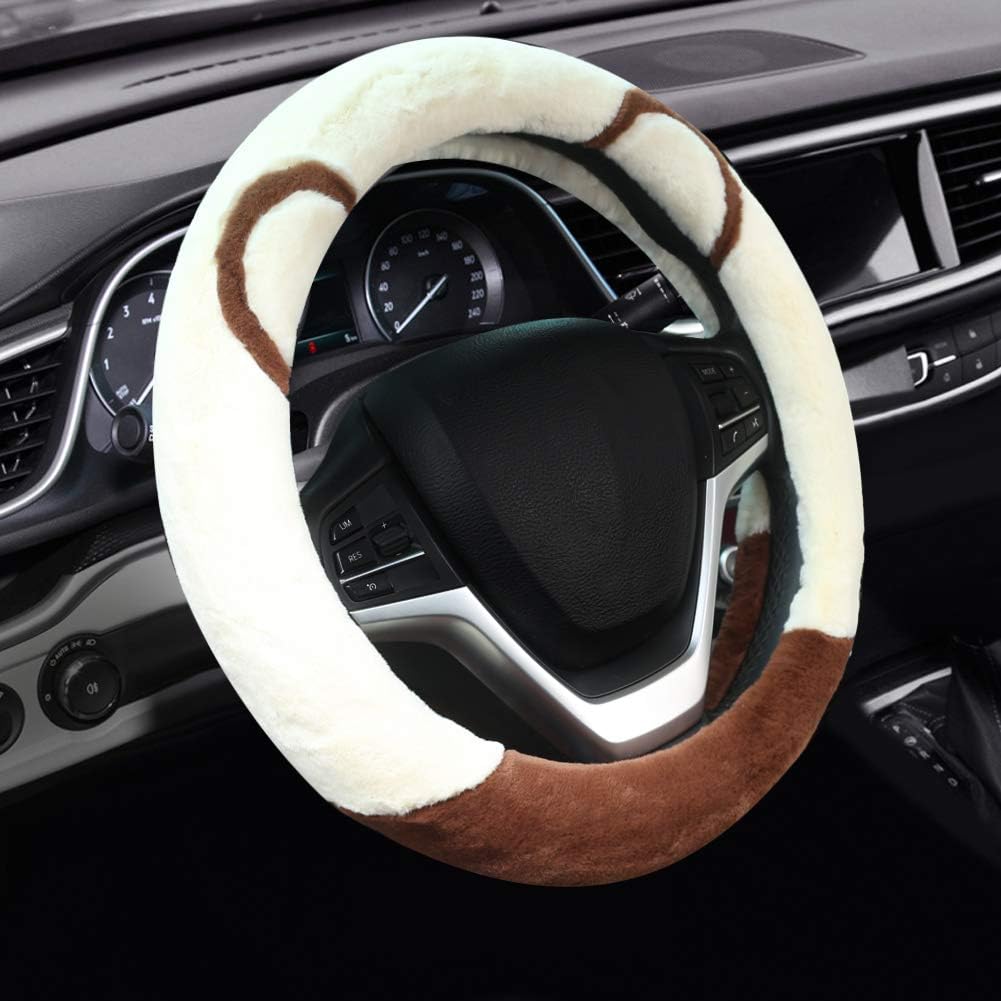 Fluffy Steering Wheel Cover for Women Soft