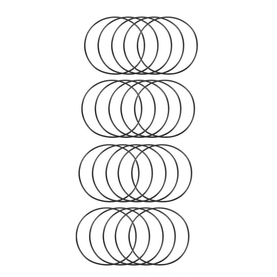 Sourcingmap Nitrile Rubber O-Rings 42mm OD 40mm ID 1mm Width, Metric Sealing Gasket, Pack of 20
