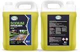 JOVS Sodium Hypochlorite 14-15% 10 Litre Cleaner - Brick Driveway Patio view 2