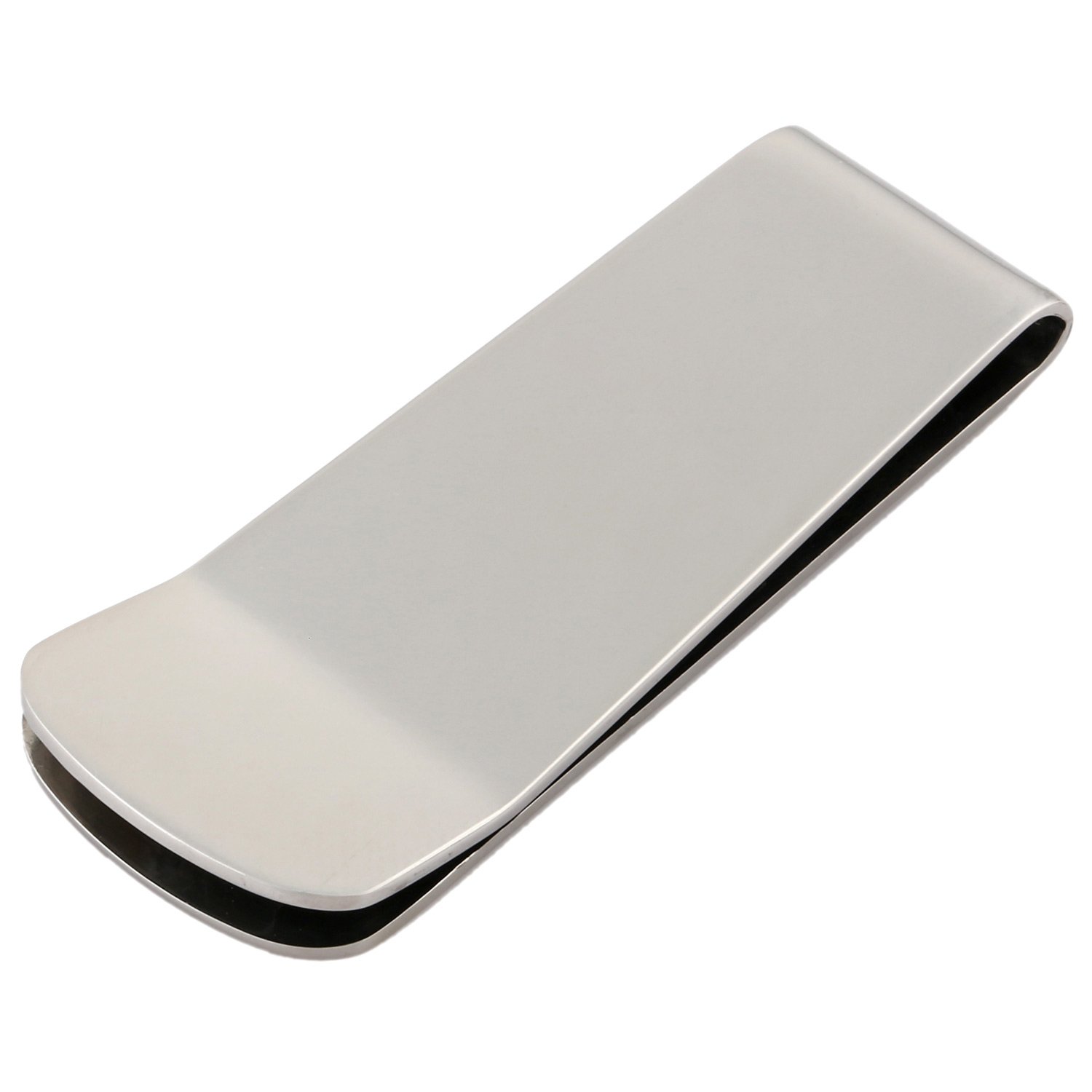 DonDon Men's Money Clip Stainless Steel Silver