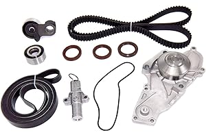 NMN PRECISION TKH-002 Timing Belt Kit with Water Pump Kit For 2003-2017 Honda Accord Crosstour Pilot Odyssey Ridgeline Acura MDX RDX RL TL TSX ZDX Replace # TKH002 TCKWP329