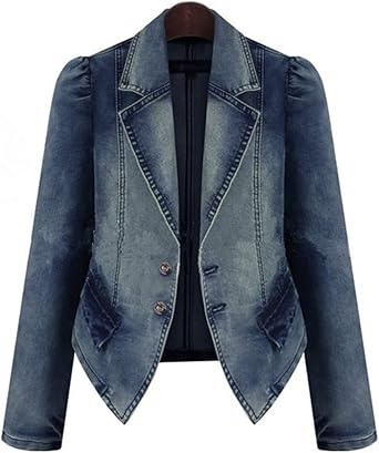 denim suit jacket womens