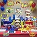 Large Superhero Action Signs Cutouts 12PCS Words and Cityscape Cut-Outs for Party Decoration