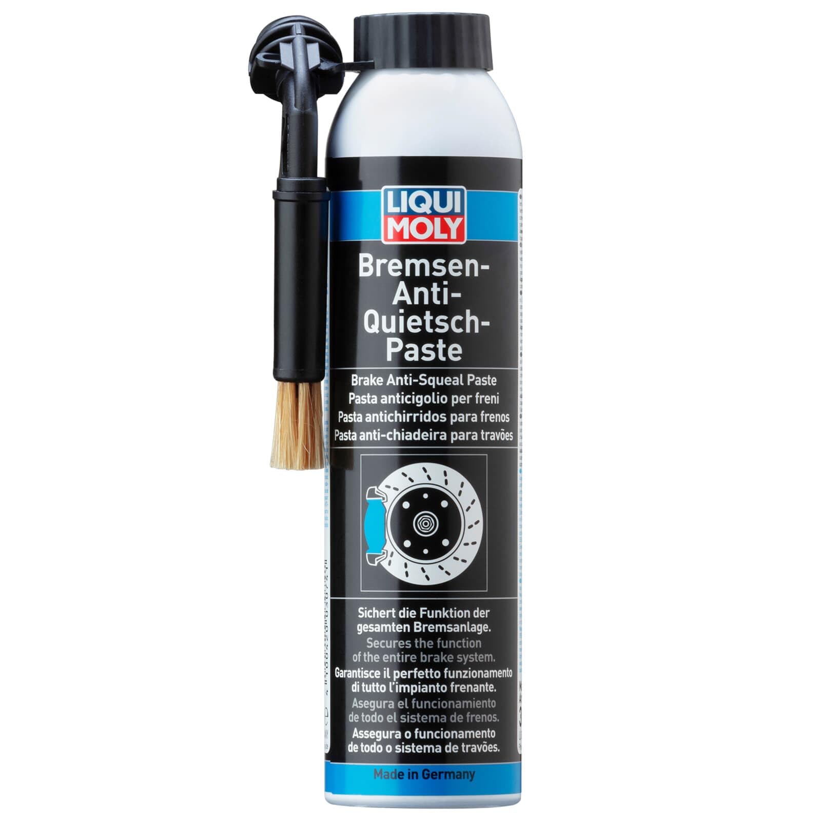 LIQUI MOLY Brake Anti-Squeal Paste (can with brush) | 200 ml | Paste | SKU: 3074, blue|grey|silver|black|green