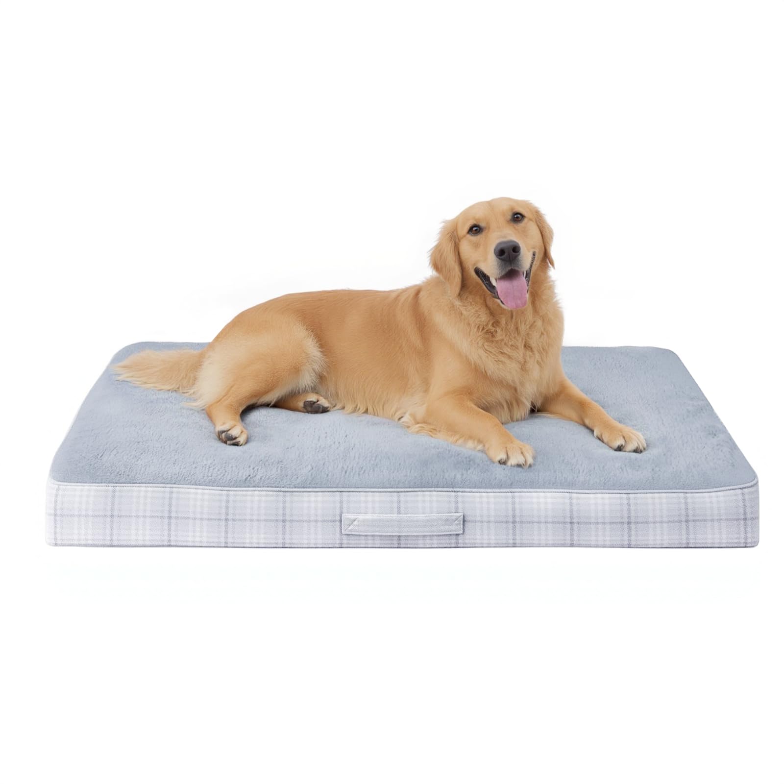 Photo 1 of MIHIKK Washable Orthopedic Dog Bed for Large Dogs, XXL Waterproof Pet Bed with Egg Crate Foam Strong Support, Machine Washable Cover & Anti-Slip Bottom & Durable Zipper 47x29(Gray)