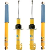 Bilstein 24-186797 24-186803 4600 Series Set of Front &amp; Rear Shocks fits 2006 2010 Jeep Commander &amp; 2005 2010 Grand Cherokee - Monotube Design, Fade Free Performance