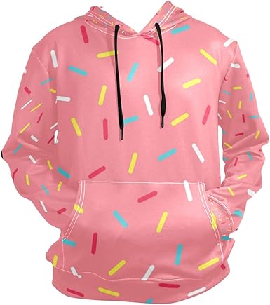of donut hoodie pink