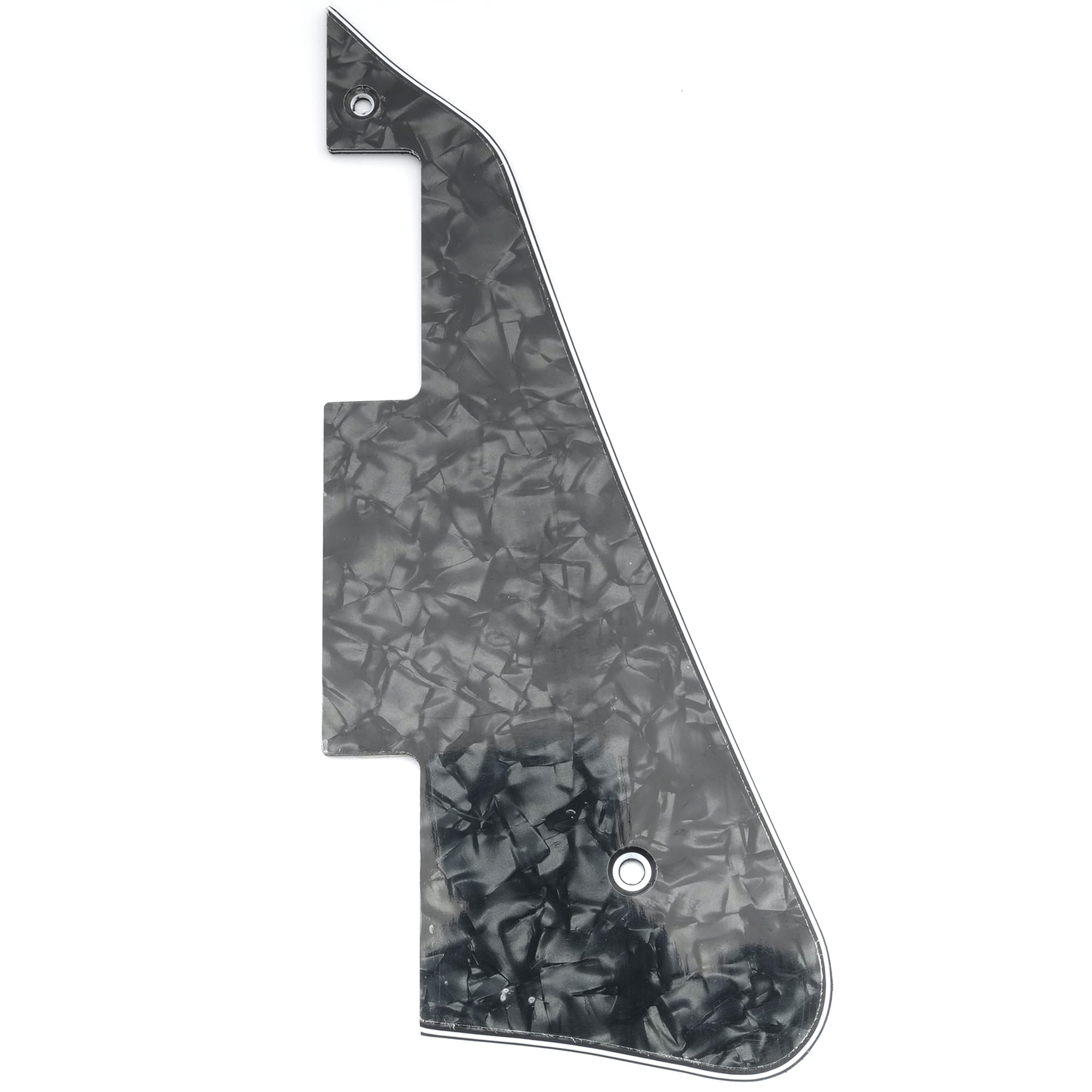 Musiclily LP Guitar Pickguard Scratch Plate for USA Les Paul Modern Style Electric Guitar,4Ply Black Pearl