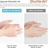 Shuttle Art 15 Washable Dot Markers for Kids Toddlers Non-Toxic Learning Art view 5