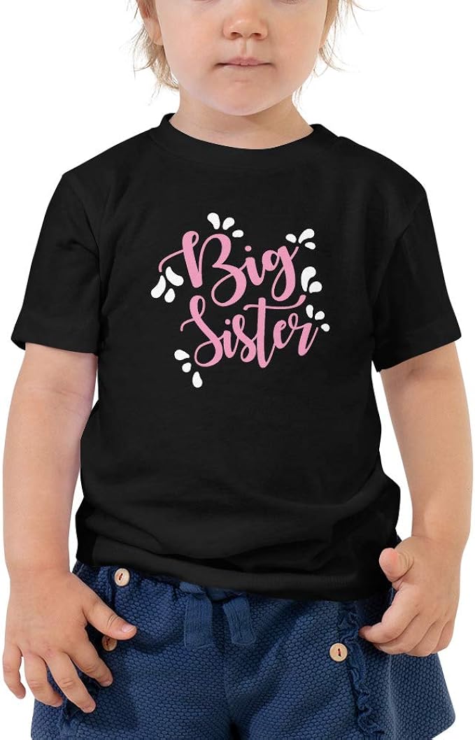 Big Sister Toddler TShirt Baby Sibling Lover Sissy Kid