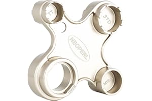 ONNELISUS 9-in-1 Faucet Aerator Removal Tool Kit(Metal), Heavy-duty Aerato Key for Concealed Threaded and Housed Aerateors,Fits M18 M22 M24 M28 TT TJ TF JR STD Sizes, Faucet Tool for Home Repair Plumbing