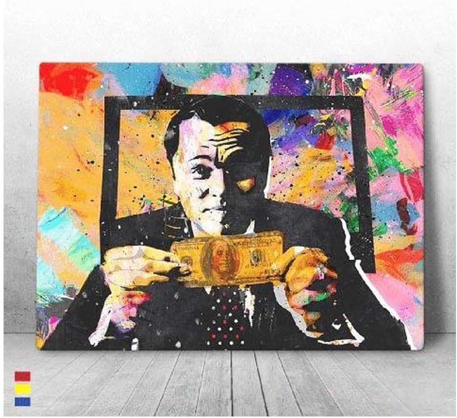 CANVAS CULTURES Invincible Motivational Wall Canvas Art - Premium Materials - USA Made (24W x 18L)