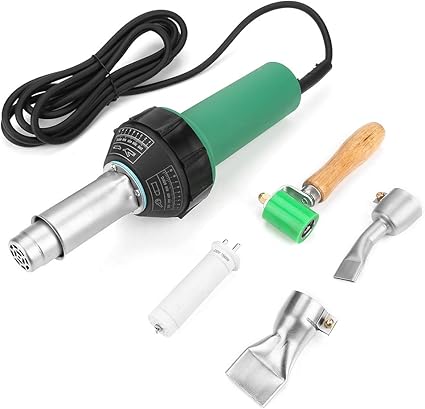 Pistolet A Air Chaud En Plastique Pe 1600 W En Plastique Pe Pour Air Chaud Pistolet A Souder Plastic Hot Air Welder Gun Avec Buses Amazon Fr Bricolage
