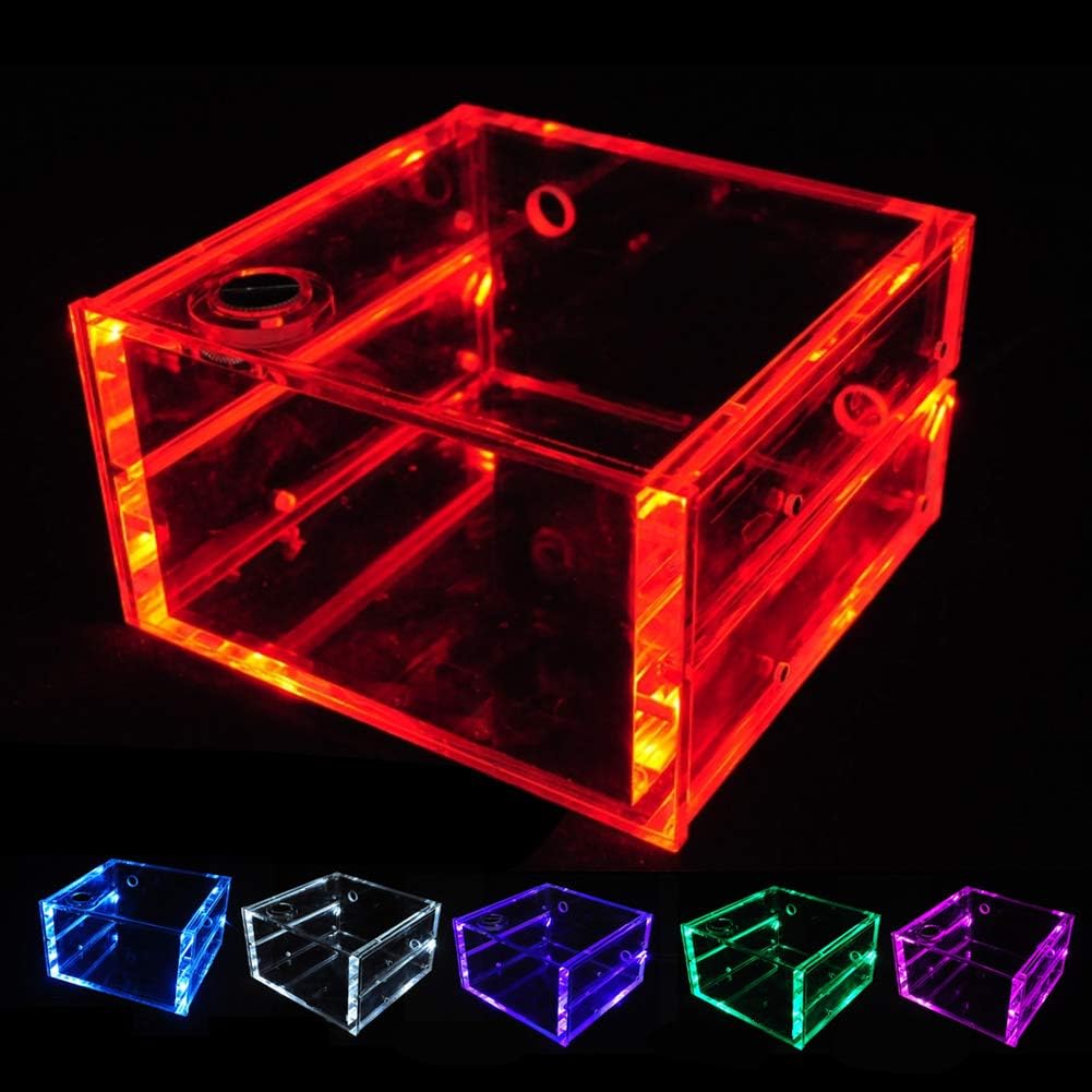 Water Cooling Tank,1.25L Water Cooling Tank Cooling Reservoir All Transparent Acrylic Computer Accessories - Image 5
