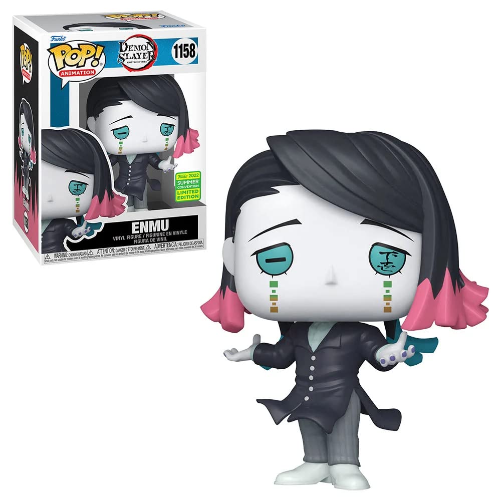 POP Funko 65239 Animation: Demon Slayer - Enmu (Summer Convention 2022 Limited Edition) #1158, Grey, One Size