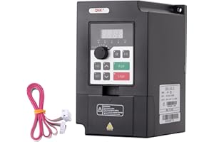 QNK 1.5KW 2HP AC 220V 7A VFD Converter Single to 3 Phase Inverter Variable Frequency Drive CNC Spindle Motor Speed Controller