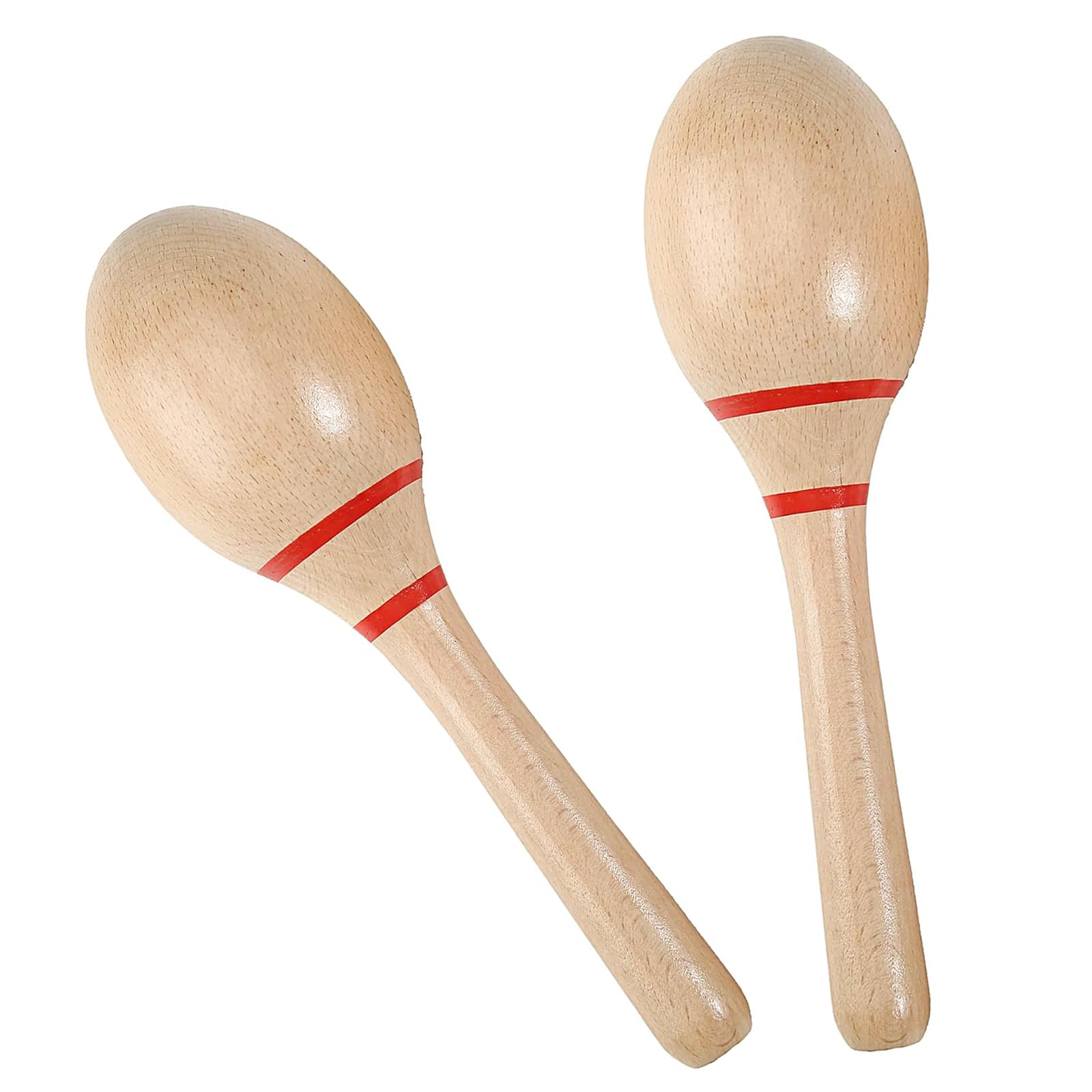 Musiin Vibrant Sound Maracas - Ergonomic Percussion Shakers for Studio, Stage, and Fun(Red lebel)
