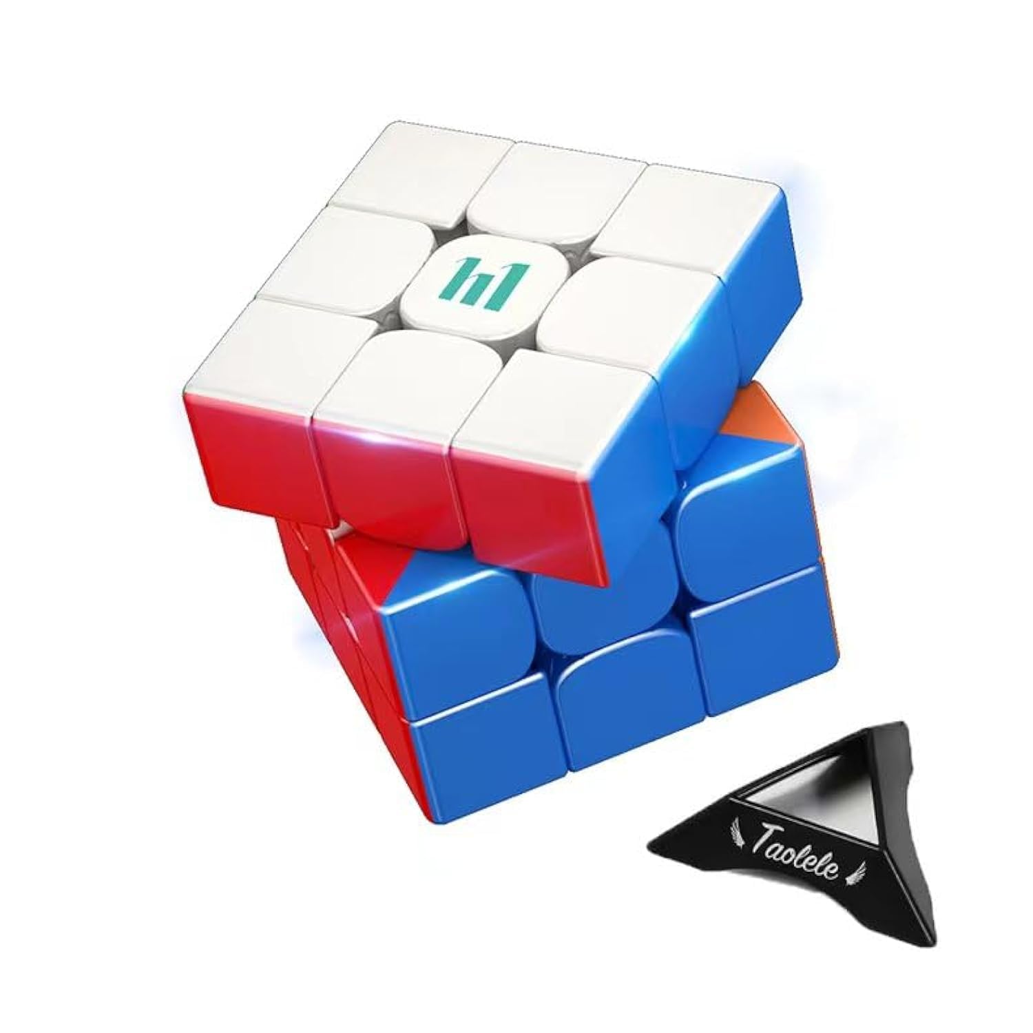TaoLeLe 3x3 Speed Cube, HuaMeng YS3M 3x3 MagLev Version Professional Stickerless Flexible Puzzle Cube for Magic Cube Enthusiasts