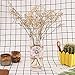 DECORA 12 Pieces Handmade Burlap Lace Rose Flowers with Pearl for Wedding Decoration and Craft Making