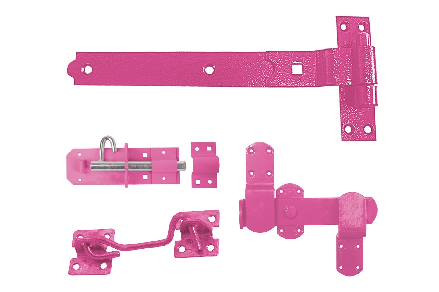Perry Equestrian SPA130-0600PK 600 mm 24 inch Stable Pack a-prepacked with Fittings, Pink