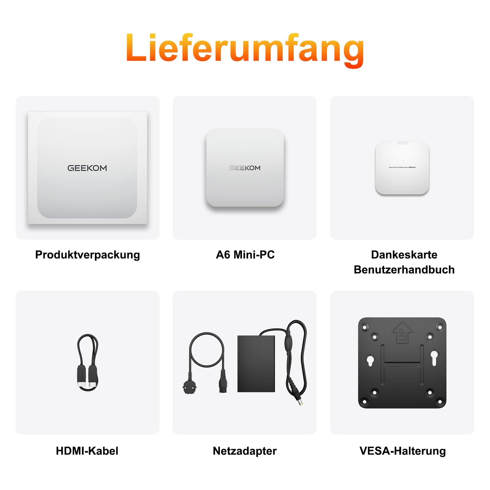 GEEKOM A6 Mini PC mit AMD Ryzen 7 6800H, 16GB aufrüstbarem DDR5 RAM (kein festgelegter LPDDR, bis zu 96 GB) + 1TB SSD, 3 Jahre Garantie, Mini PC mit Windows 11 Pro | Mini Computer für Gaming & Büro 9