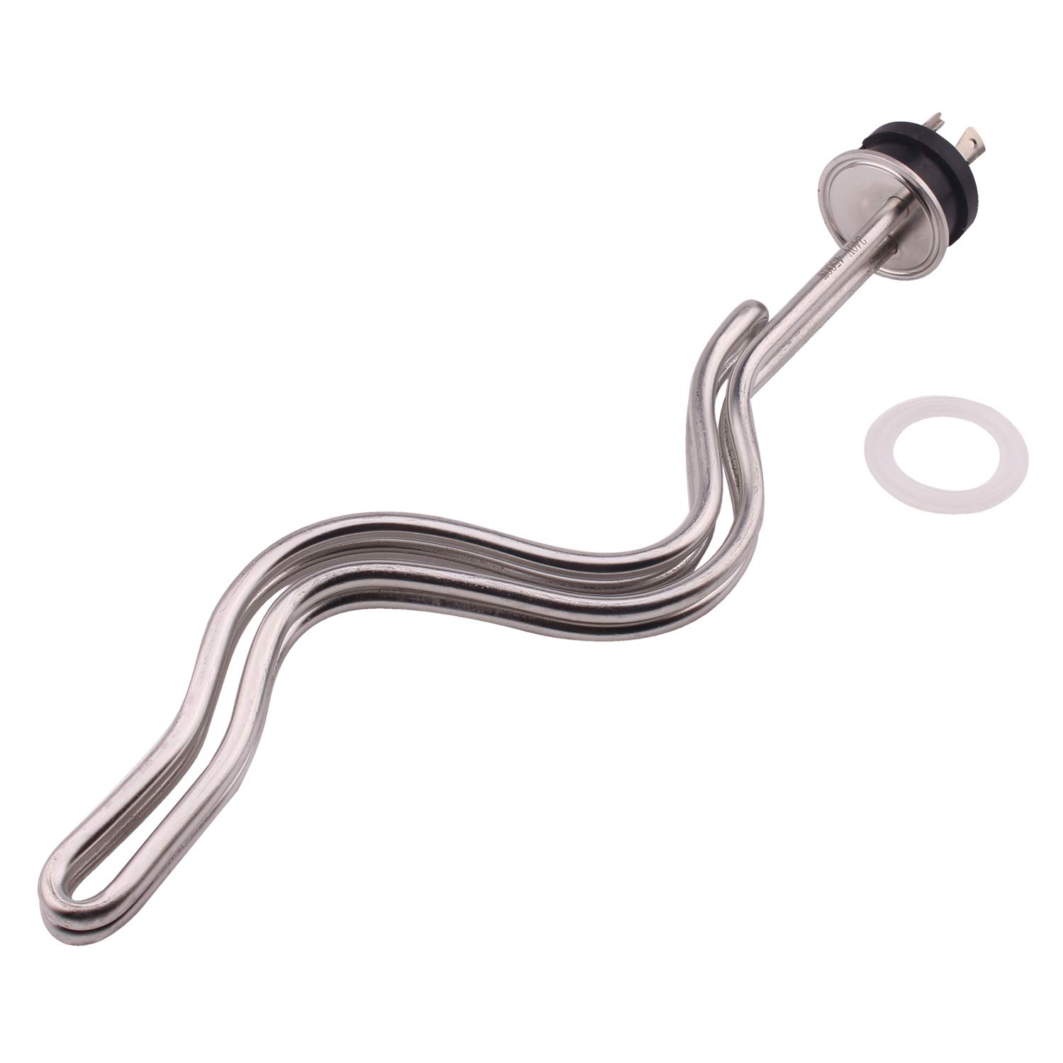 Photo 1 of DERNORD 240V 4500W Tri-clamp Ripple Heating Element Stainless Steel Immersion Water Heater with 3-Wire Electrical Locking Plug (1.5 Inch Tri clamp)