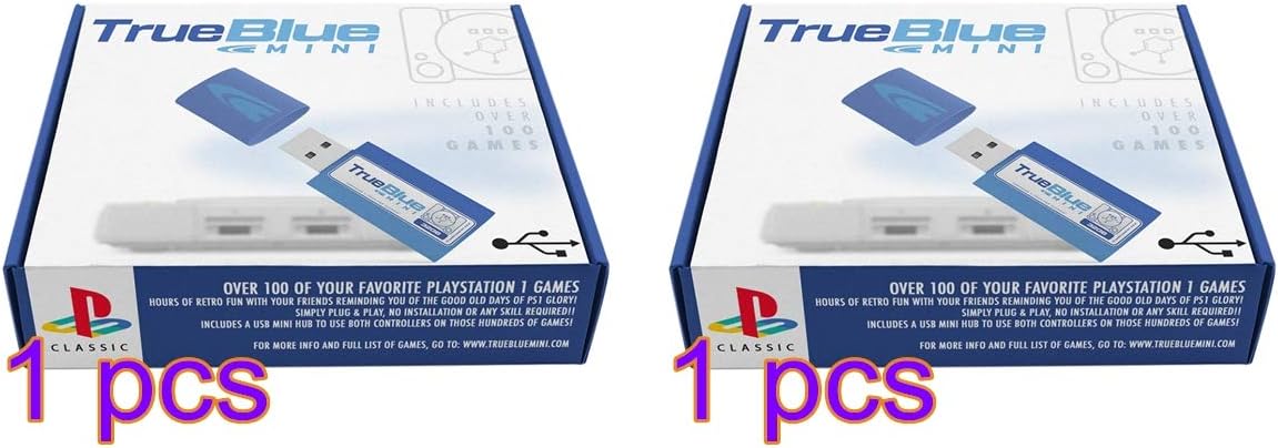 WOLFBUSH True Blue Mini Meth Pack (64GB) + Mini Crackhead Pack (64GB) for Playstation Classic Game Enhancer for Playstation Classic: Computers & Accessories