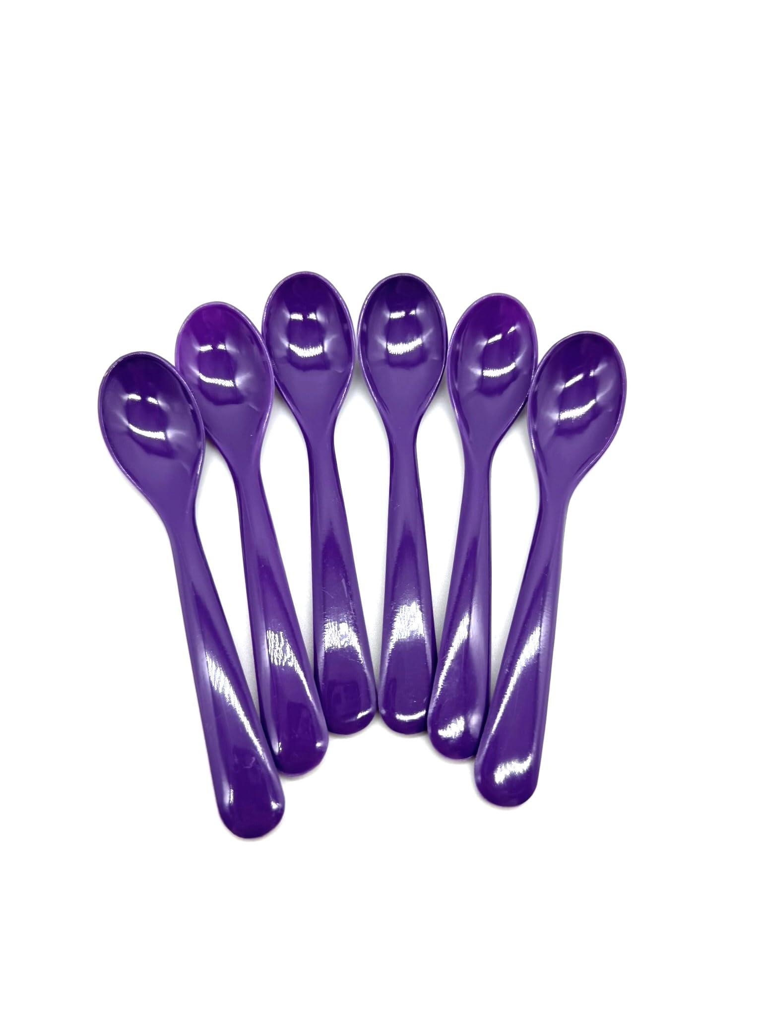 Kimmel 21-000-3309-1 Egg Spoons Large Pack of 6 Plastic Purple