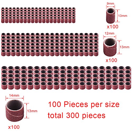 image for AUSTOR 320 Pieces Sanding Drum Kit with Free Box Including 300 Pieces 