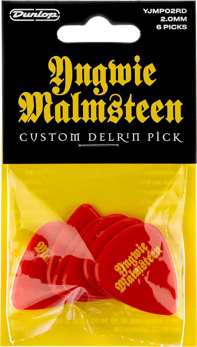 Jim Dunlop Yngwie Malmsteen Delrin 2 mm Pick 6 Pack Natural (ADU YJMP02RD)