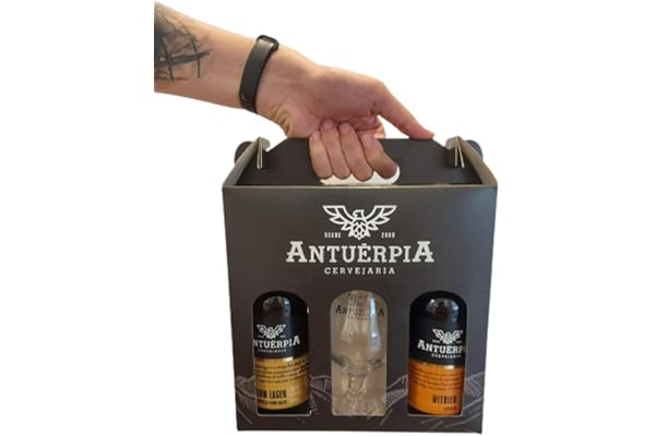 Kit Cerveja Antuérpia - 1 Garrafa Lager + 1 Garrafa Witbier + 1 Taça
