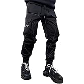 DIOTSR Mens Cargo Pants Techwear Hip Hop Harem Pant Jogger Sweatpants with Pockets Streetwear Punk Jogging