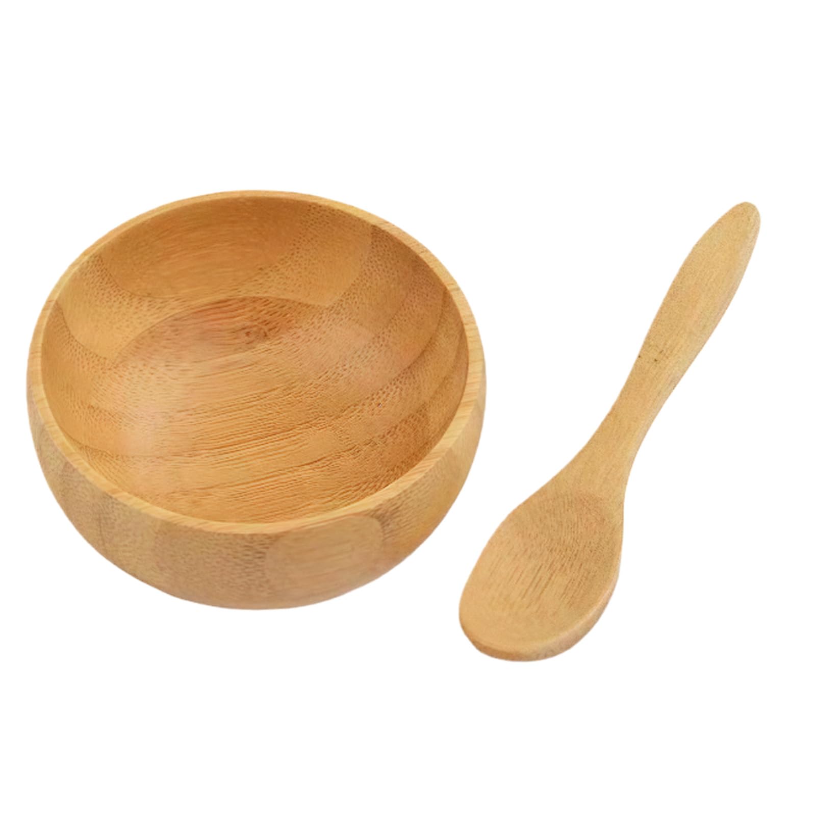 erioctry Cute Small Eco Bamboo Facial Mask Mixing Bowl Skin Care Mask Bowl for Women Girls DIY Homemade Facemask Cosmetic Tool Kit