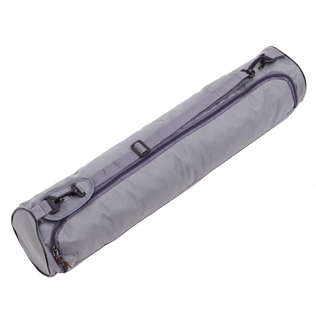 BESPORTBLE Exercise Yoga Mat Bag Full-Zip Canvas Waterproof Yoga Mat Carry Bag Storage Bag Holder with Adjustable Strap(Grey)