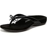 Vionic Women's Rest Bella Toe Post Sandal- Supportive Ladies Orthotic Sandals that include Three Zone Comfort with Arch Support- Flip Flop for Ladies, Medium and Wide Width Size 5-12