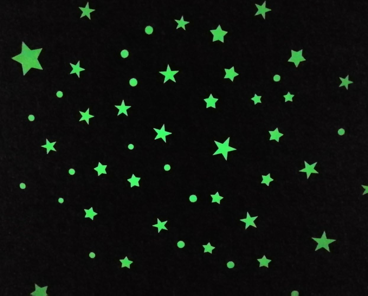 Child KingdomGlow in Dark Stars and Dots Ultra Bright Ceiling Wall Stickers for Kids Room Décor, 136 Count