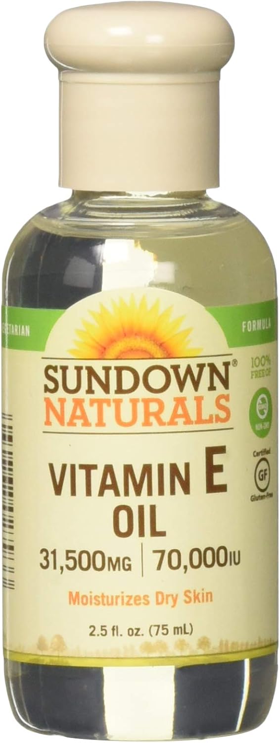 Sundown pure vitamin E oil, 70,000 iu for skin 2.5 oz Amazon.es