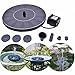 WBPINE Solar Fountain Pump, Solar Powered Floating Fountain Kit Solar Water Fountain for Bird Bath Pond, Pool and Garden Decoration