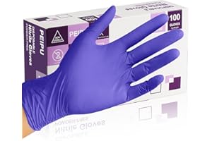 PEIPU PElPU Nitrile Gloves, Disposable cleaning, Powder Free, Latex Free, Non-Sterile Protective Gloves